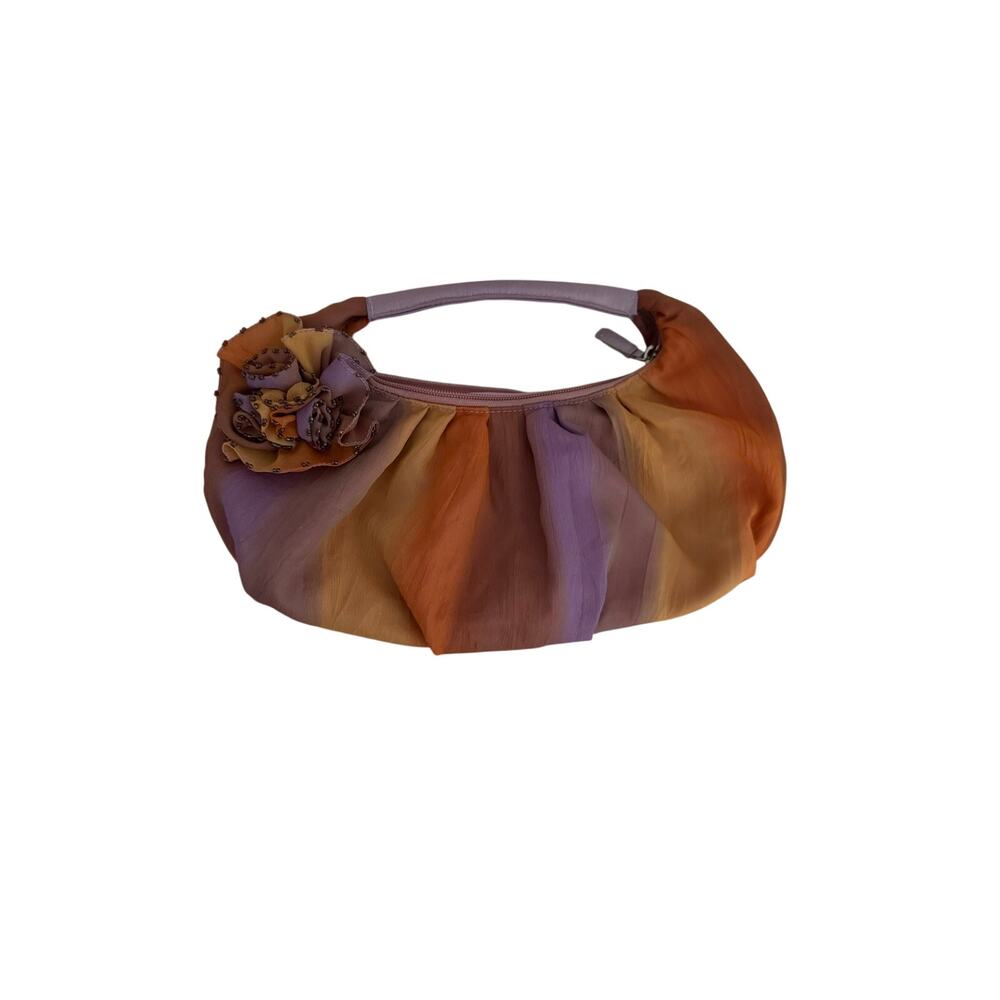 Vintage Marlo Ombré Satin Chiffon Evening Bag Clutch Purse Y2K
